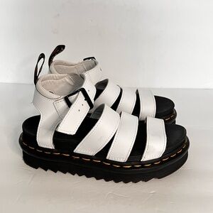 Dr. Martens Blaire Women's White Platform Sandals